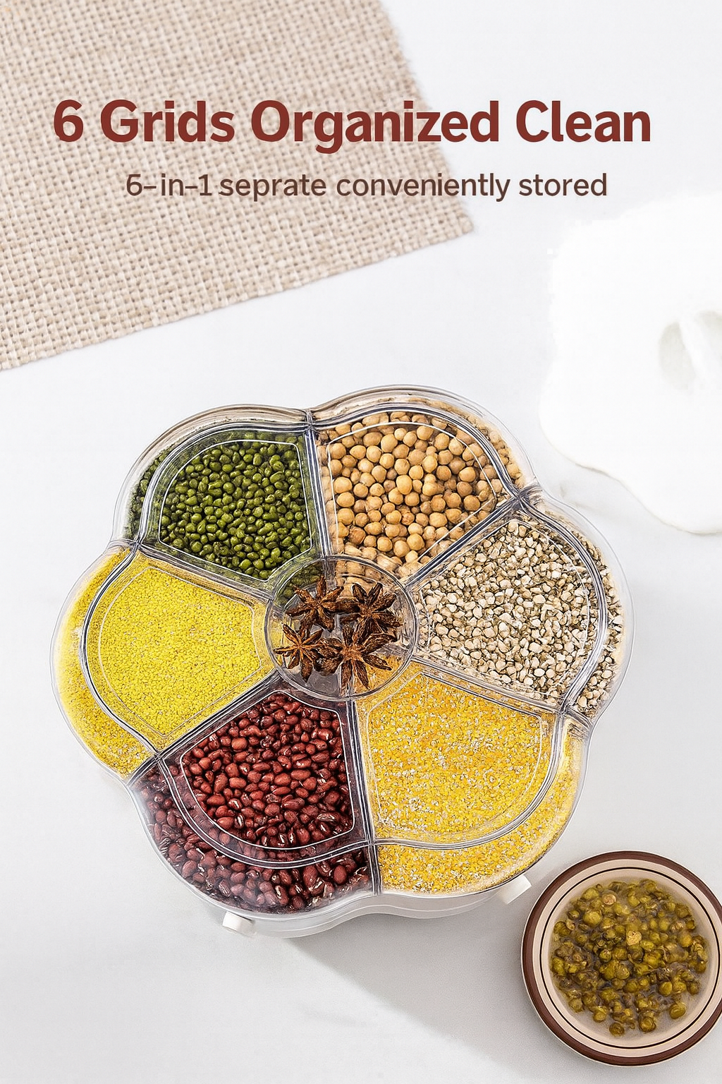 Rotating Pulse Dispenser | 6-Compartment