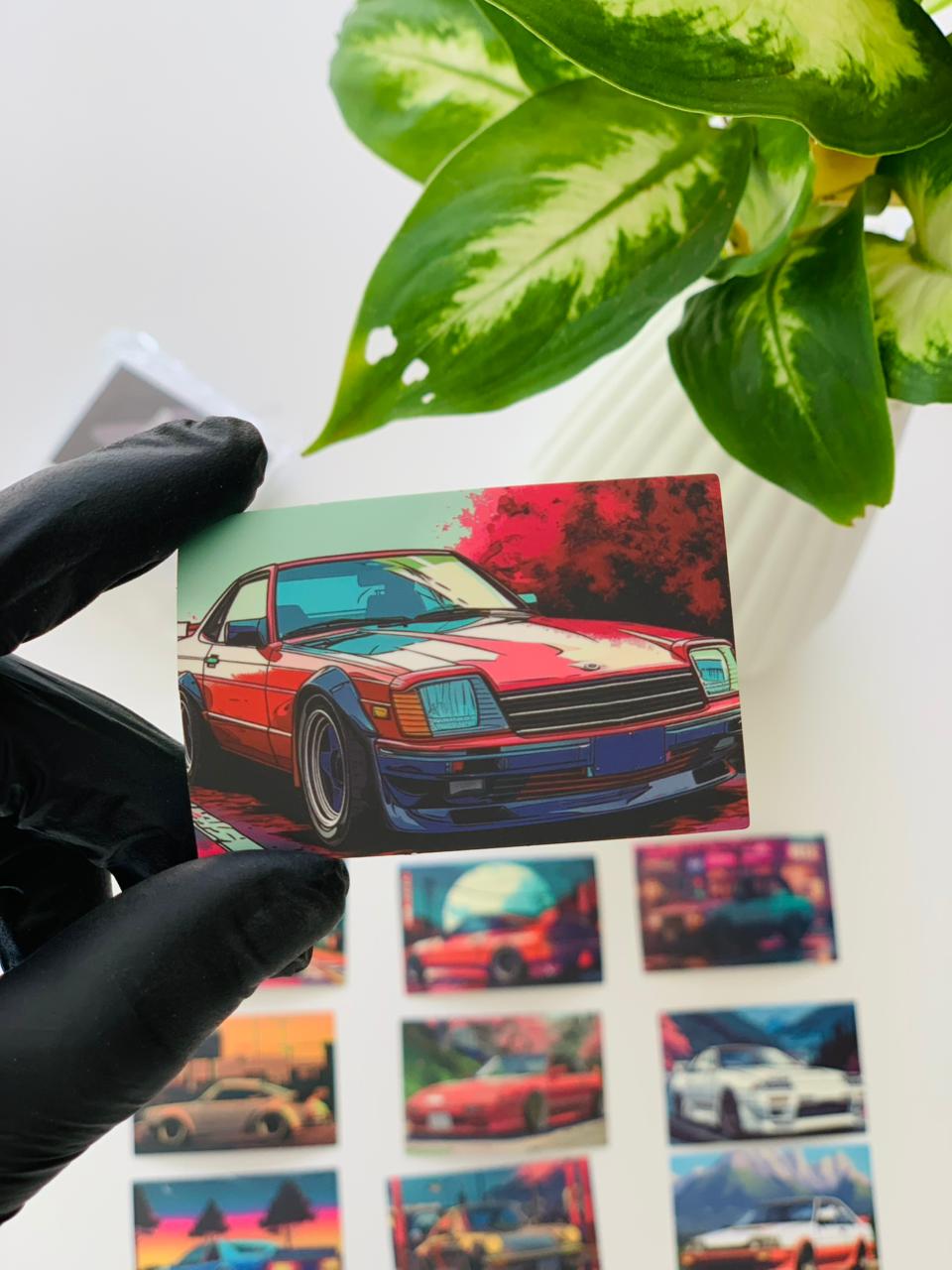 Neon Street Icons – Premium Car Sticker Set (Pack of 5,10,20,30,50)